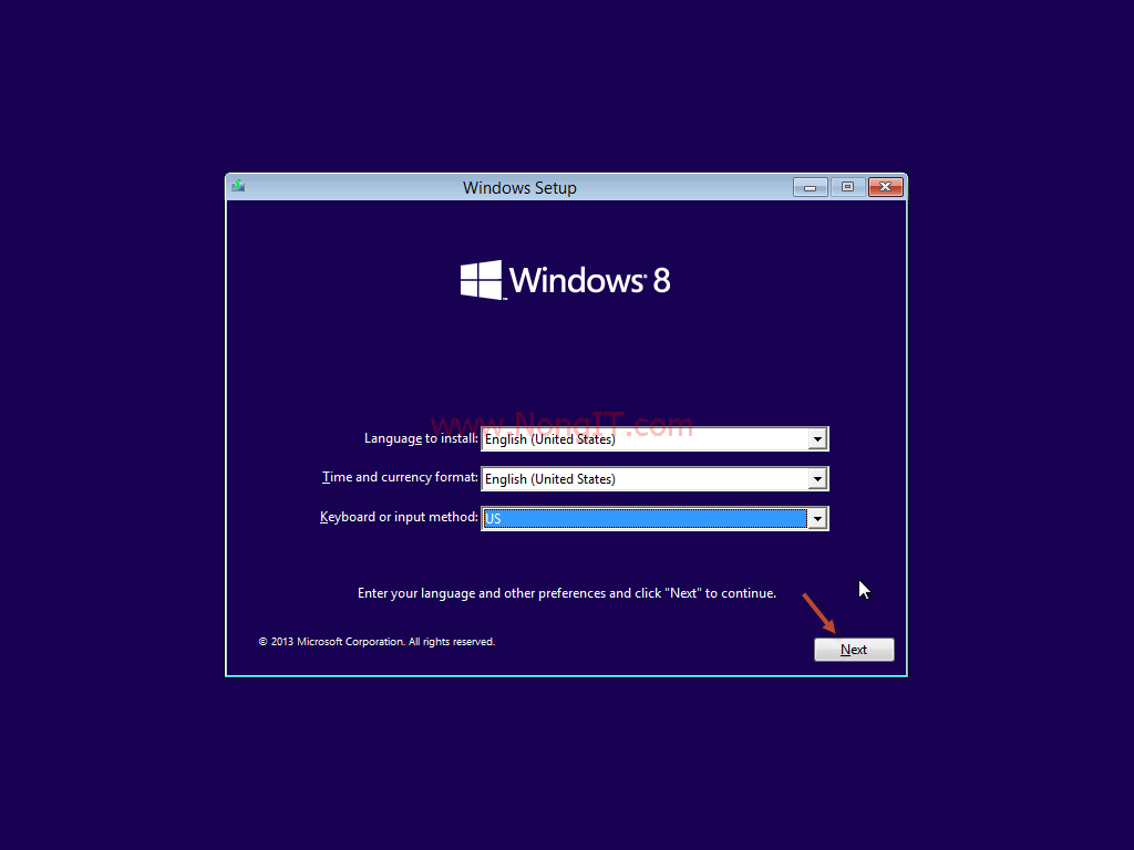 รูปตัวอย่างที่ 4 วิธีลง Windows 8.1