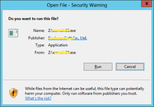 Open File Security Warning 2