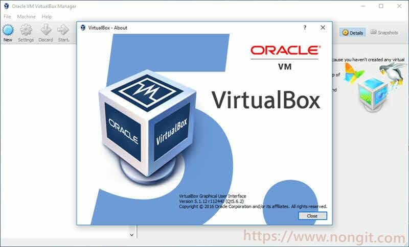 ติดตั้ง VirtualBox