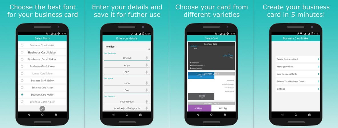 แนะนำ 5 แอพออกแบบนามบัตรบน Android ทำนามบัตรเองได้ง่ายๆ - Nongit.Com