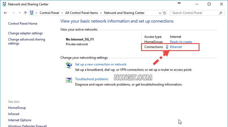 วิธีเปลี่ยน Dns Server ใน Windows 10 / 8.1 / 7 แก้ปัญหาเน็ตช้า - Nongit.Com