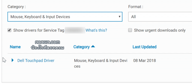 Dell Touchpad device