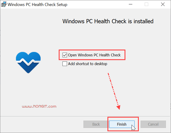 Open Windows PC Health Check