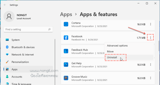 uninstall Apps And Features