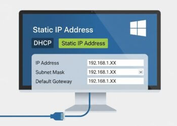 วิธีตั้งค่า Static IP Address ใน Windows ทุกเวอร์ชัน