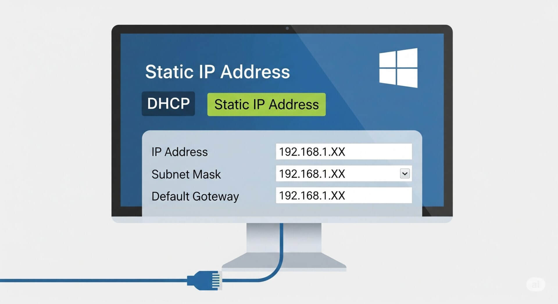 วิธีตั้งค่า Static IP Address ใน Windows ทุกเวอร์ชัน (อัปเดต 2025 ...