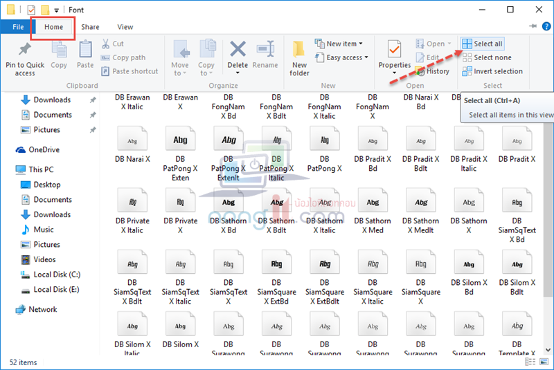 วิธีติดตั้งฟอนต์ใน Windows 10 ง่ายกว่าที่คิด - NONGIT.COM