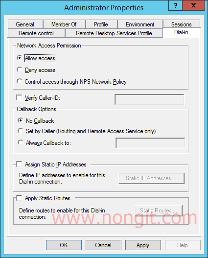 Vpn Configuration Using Windows Server 2012 R2 And Client การติดตั้ง VPN Server บน Windows Server 2012 R2 - NONGIT.COM