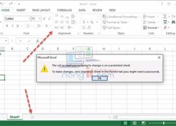 Excel ล็อคการแก้ไข