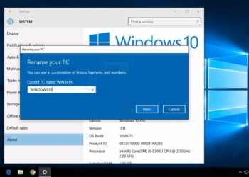 วิธีเปลี่ยนชื่อเครื่อง Windows 10