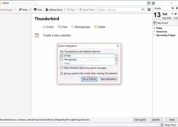 ติดตั้ง thunderbird