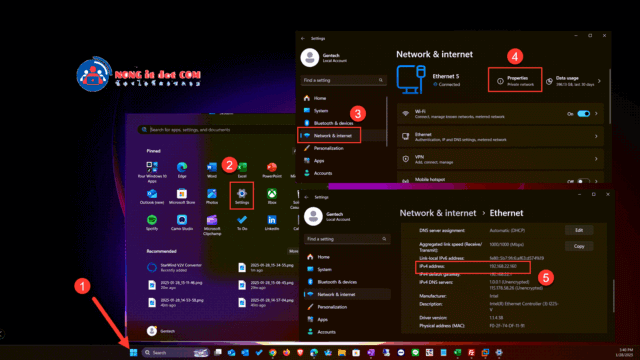 วิธีดูไอพีใน Windows 11 ผ่าน Settings