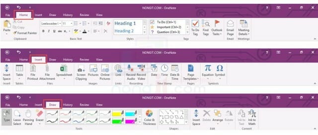 จดโน๊ตต่างๆ จดบันทึกประชุม และอื่นๆด้วย ms OneNote - NONGIT.COM