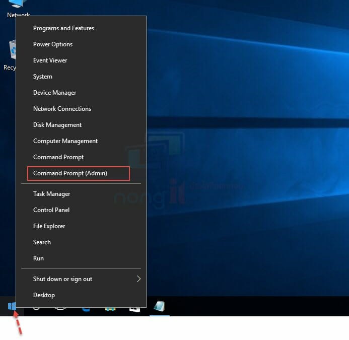 วิธีเปิด Command Prompt as Admin ใน Windows 10/8.1/7 - NONGIT.COM