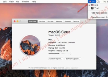 ภาษาไทย macos