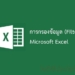 การทำ Filter ข้อมูลต่างๆของ Excel
