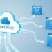 ภาพประกอบหน้าปกบทความวิธีตั้งค่า OneDrive สำรองไฟล์อัตโนมัติ แสดงโลโก้ OneDrive และโฟลเดอร์ Desktop, Documents, Pictures ที่กำลังซิงค์ข้อมูลขึ้นคลาวด์