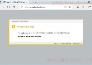 วิธีการบล็อกเว็บไซต์ใน ESET NOD32