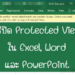 วิธีปิด Protected View ใน Excel