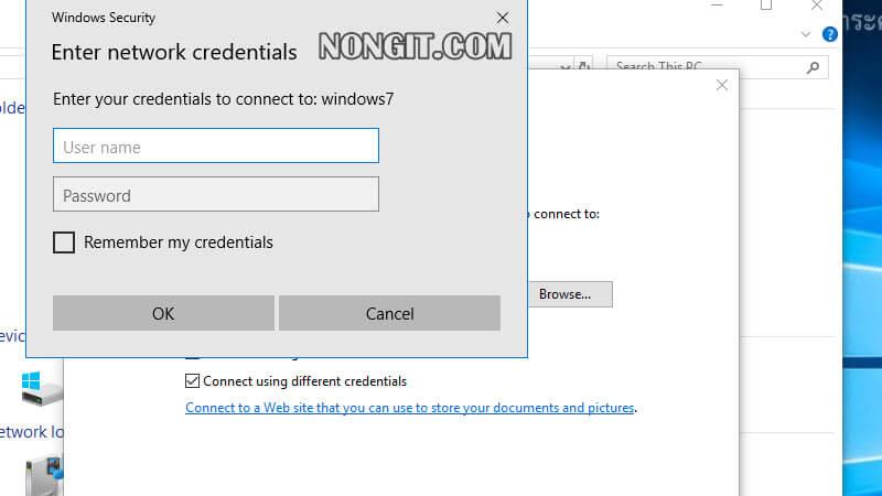 วิธีการ Map Network Drive ใน Windows 11/10/8.1/7 - NONGIT.COM