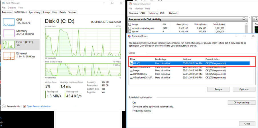 [Fix] วิธีแก้ไข Disk usage (ฮาร์ดดิสก์) ทำงาน 100% ตลอดใน Windows 10 ...