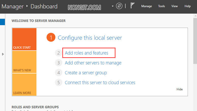 วิธีติดตั้ง DHCP Server ใน Windows Server 2016 - NONGIT.COM