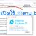 เปิดแถบเมนู ie 11