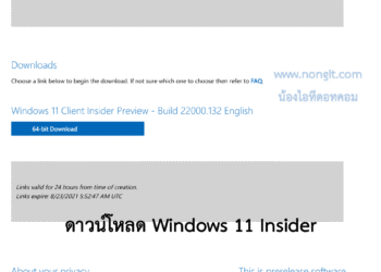 ดาวน์โหลด Windows 11 Insider Preview