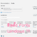 ติดตั้ง Font ใน Windows 11