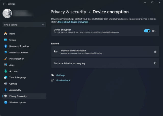 วิธีเปิดใช้งาน BitLocker Windows 11