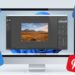 ภาพประกอบหน้าปกบทความแนะนำโปรแกรมแต่งรูปฟรี windows 11 แสดงหน้าจอคอมพิวเตอร์กำลังแก้ไขภาพสินค้า โดยมีไอคอนโซเชียลมีเดียลอยอยู่รอบๆ
