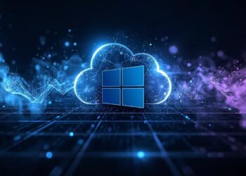 ภาพหน้าปกบทความ Windows Server 2025 มีอะไรใหม่ ที่แสดงถึงการผสมผสานของ Cloud และ AI