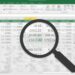 ภาพปกบทความวิธีค้นหาข้อมูล Excel: รูปแว่นขยายกำลังส่องหาข้อมูลบนตาราง Excel พร้อมคีย์ลัด Ctrl+F และปุ่ม Find All