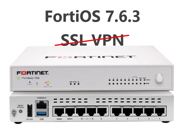 FortiGate SSL VPN ถูกยกเลิกใน FortiOS 7.6.3 ต้องย้ายไป IPsec VPN